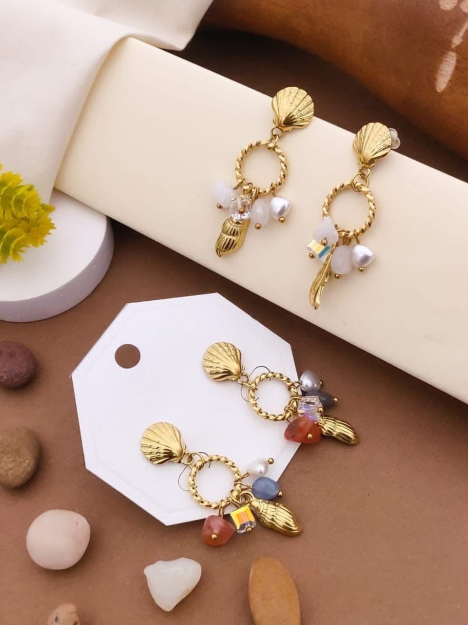 Seashell Dangle Earrings