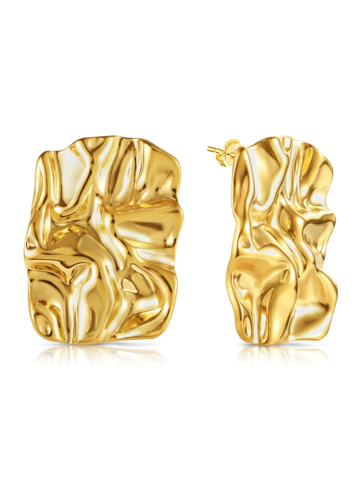 Crumbled Statment Earring - Image 2