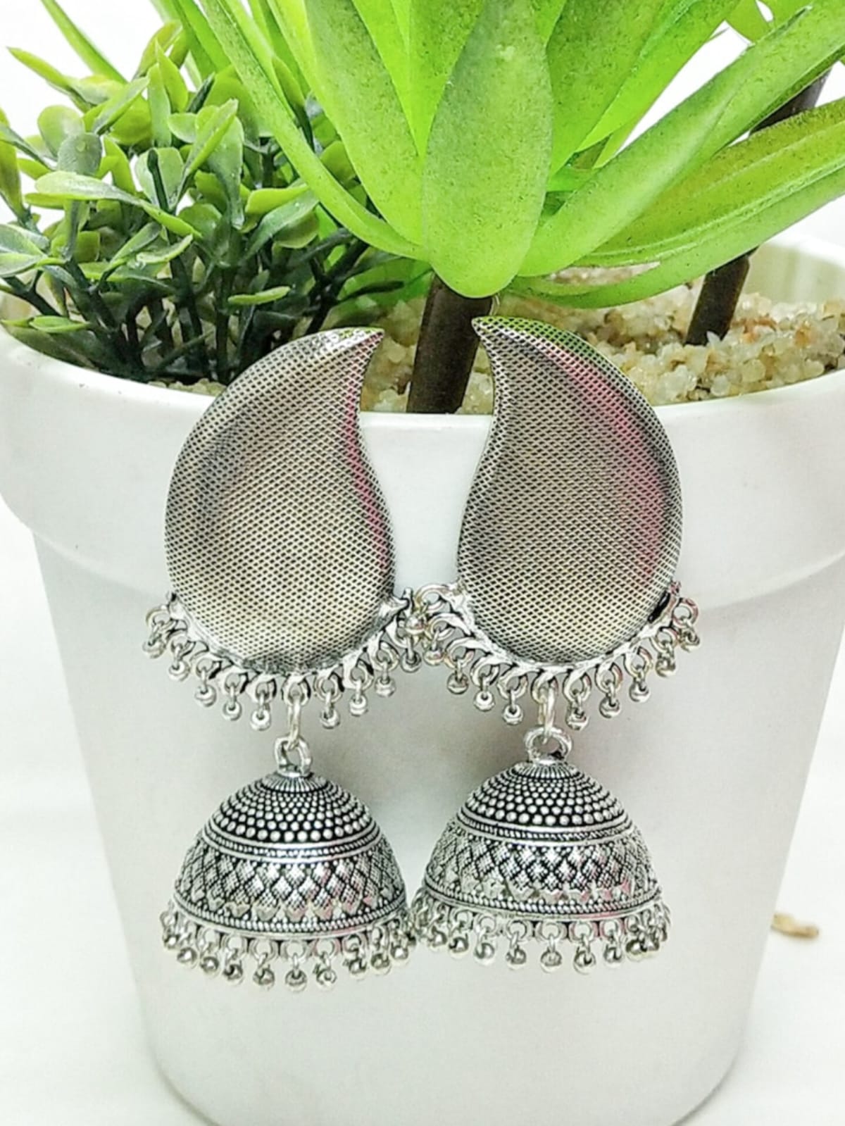 Leaf Jhumka - Image 2