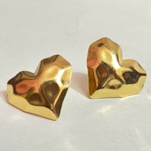 Crumbled Heart Studs