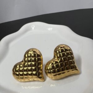 Cushion Heart Studs
