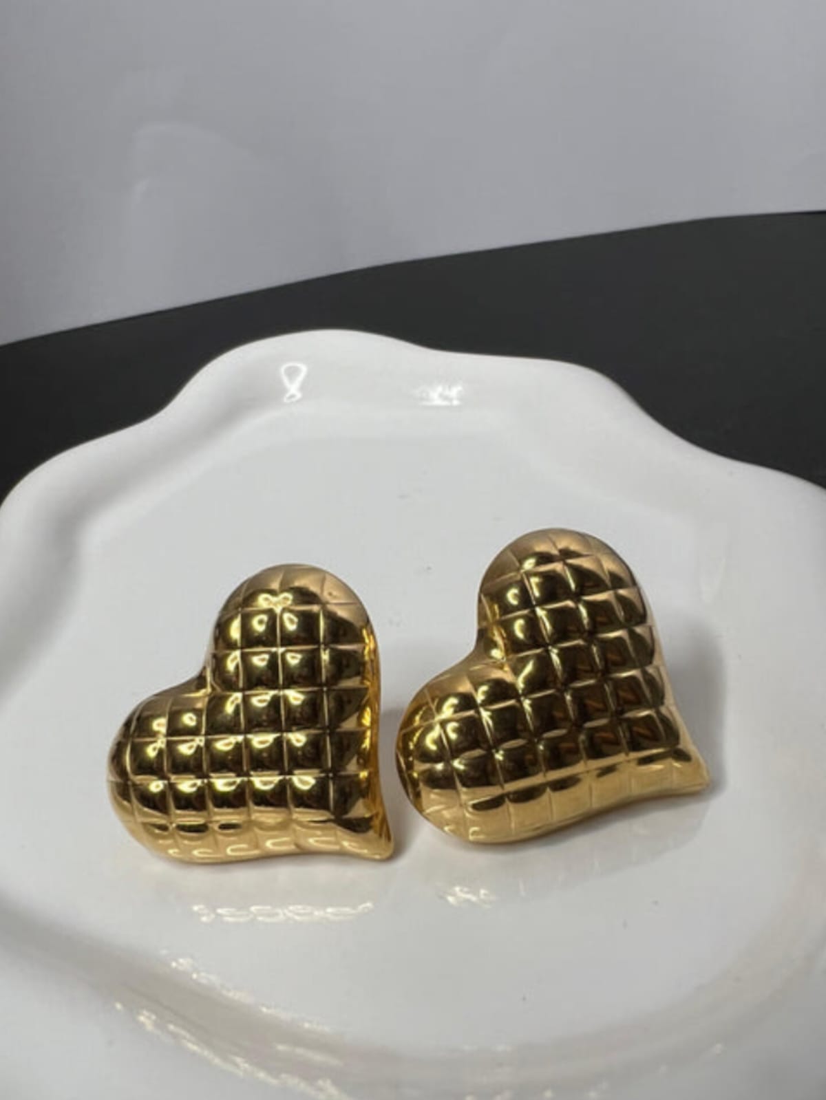 Cushion Heart Studs