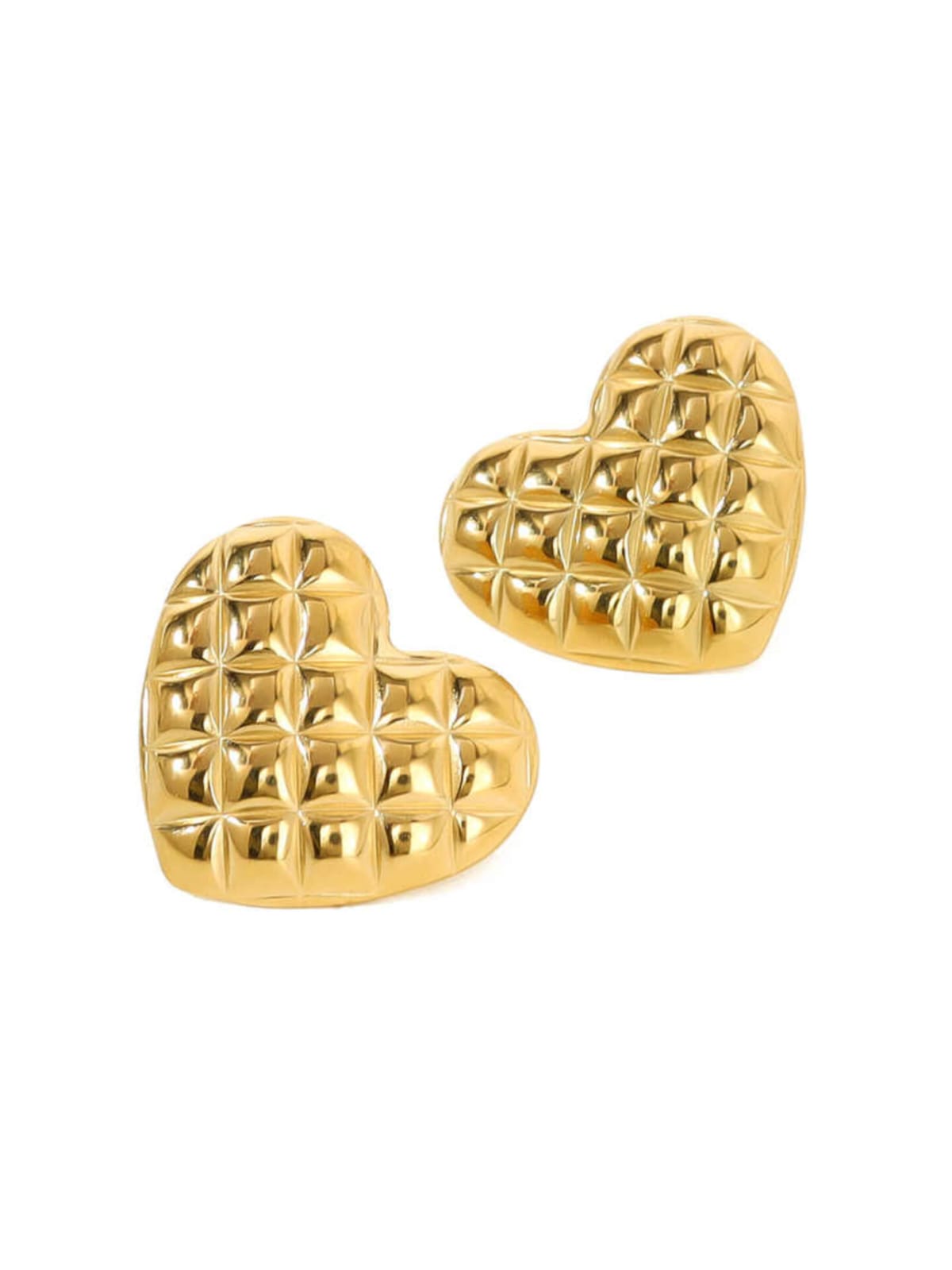 Cushion Heart Studs - Image 2