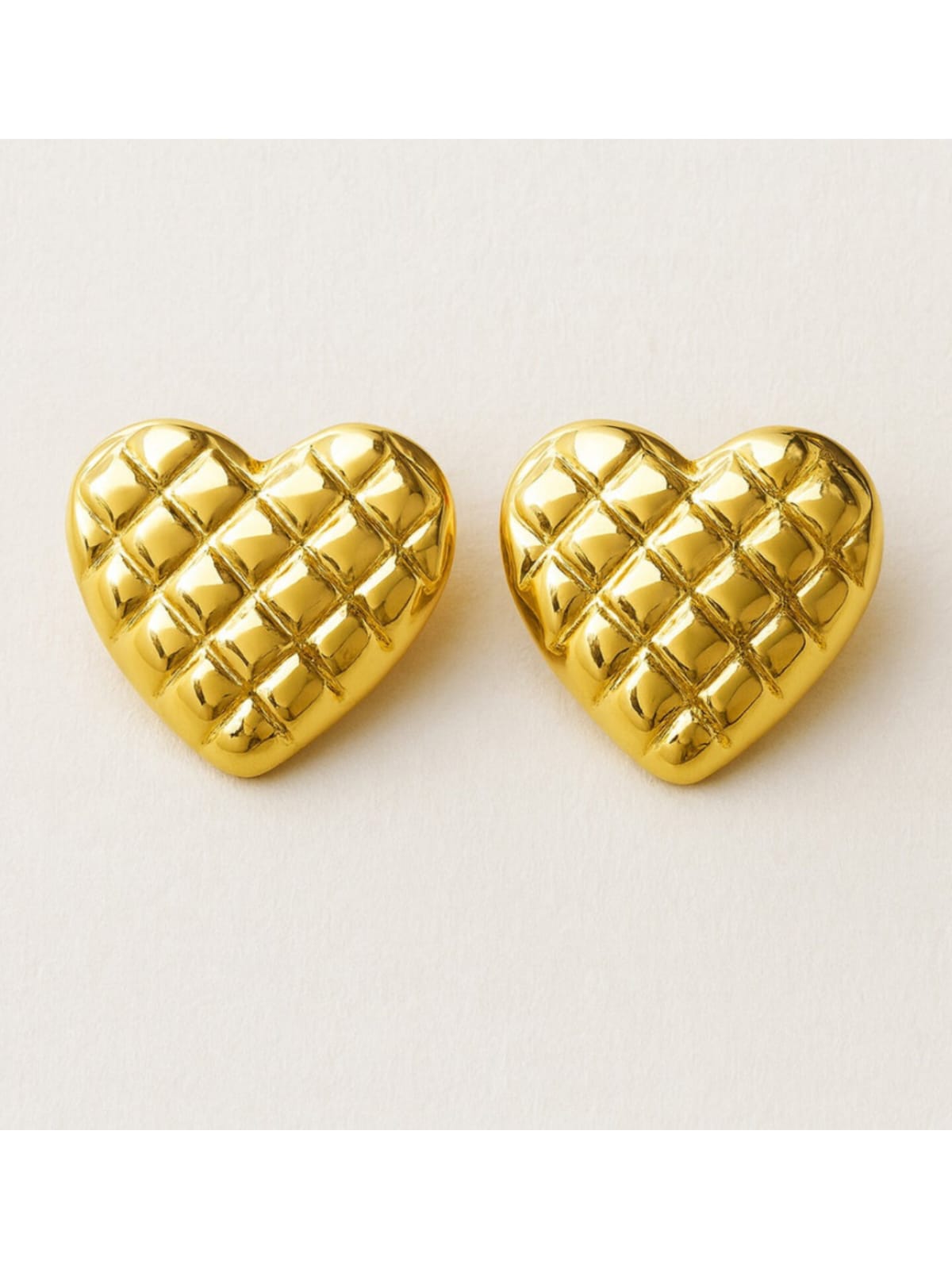Cushion Heart Studs - Image 3