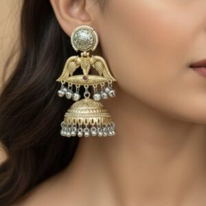 Antique Dual-Tone Earring