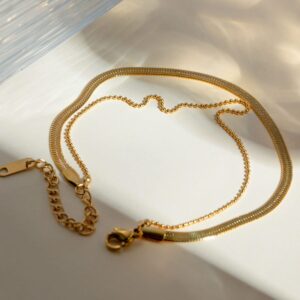 Dual Glow Layered Anklet