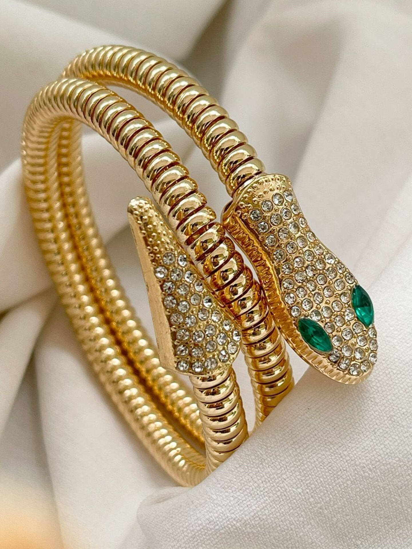 Regal Serpent Wrap Bracelet