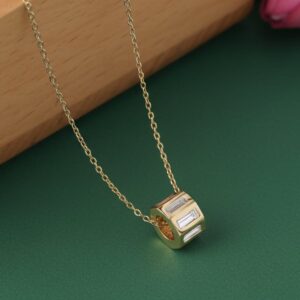 Lumi Baguette Barrel Pendant
