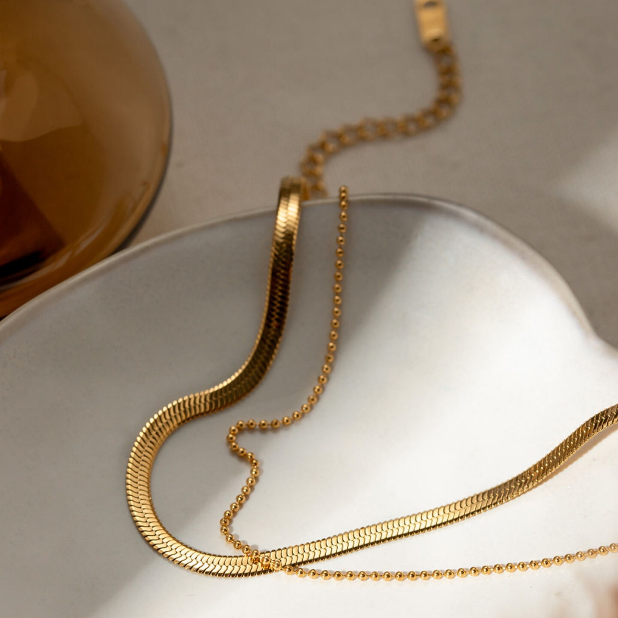 Dual Glow Layered Anklet - Image 2