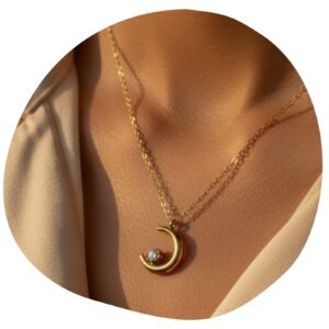 Astra Crescent Necklace