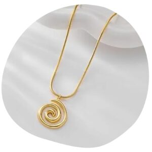 Spiral Glow Neckpiece