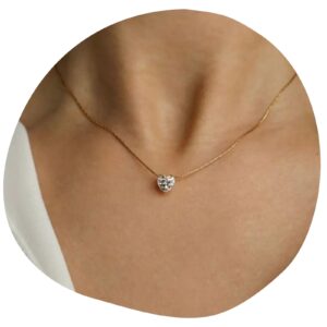 Heart Solitaire Pendant