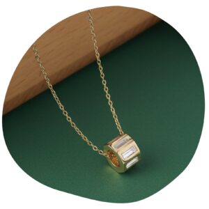 Lumi Baguette Barrel Pendant