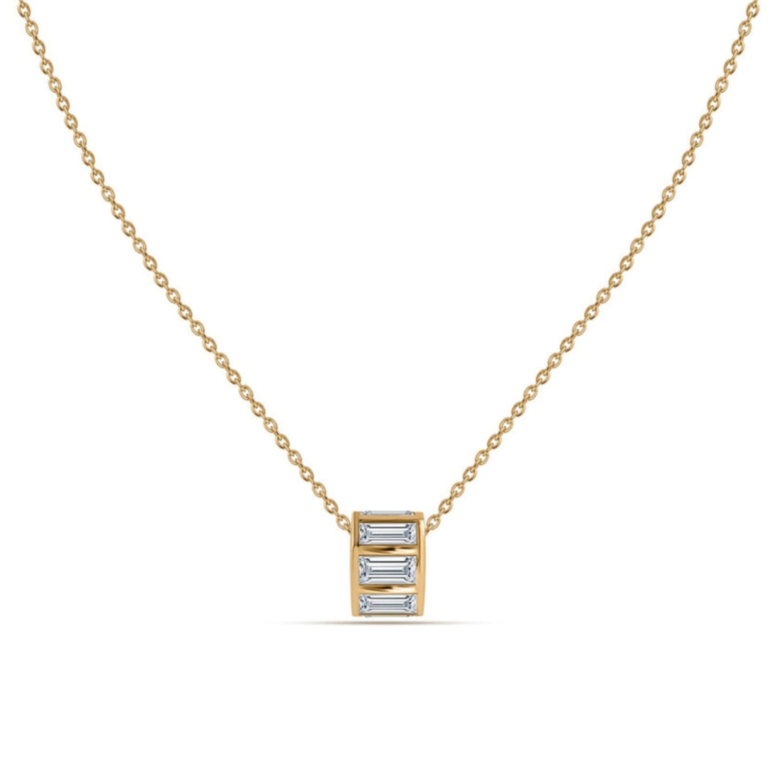 Lumi Baguette Barrel Pendant - Image 2