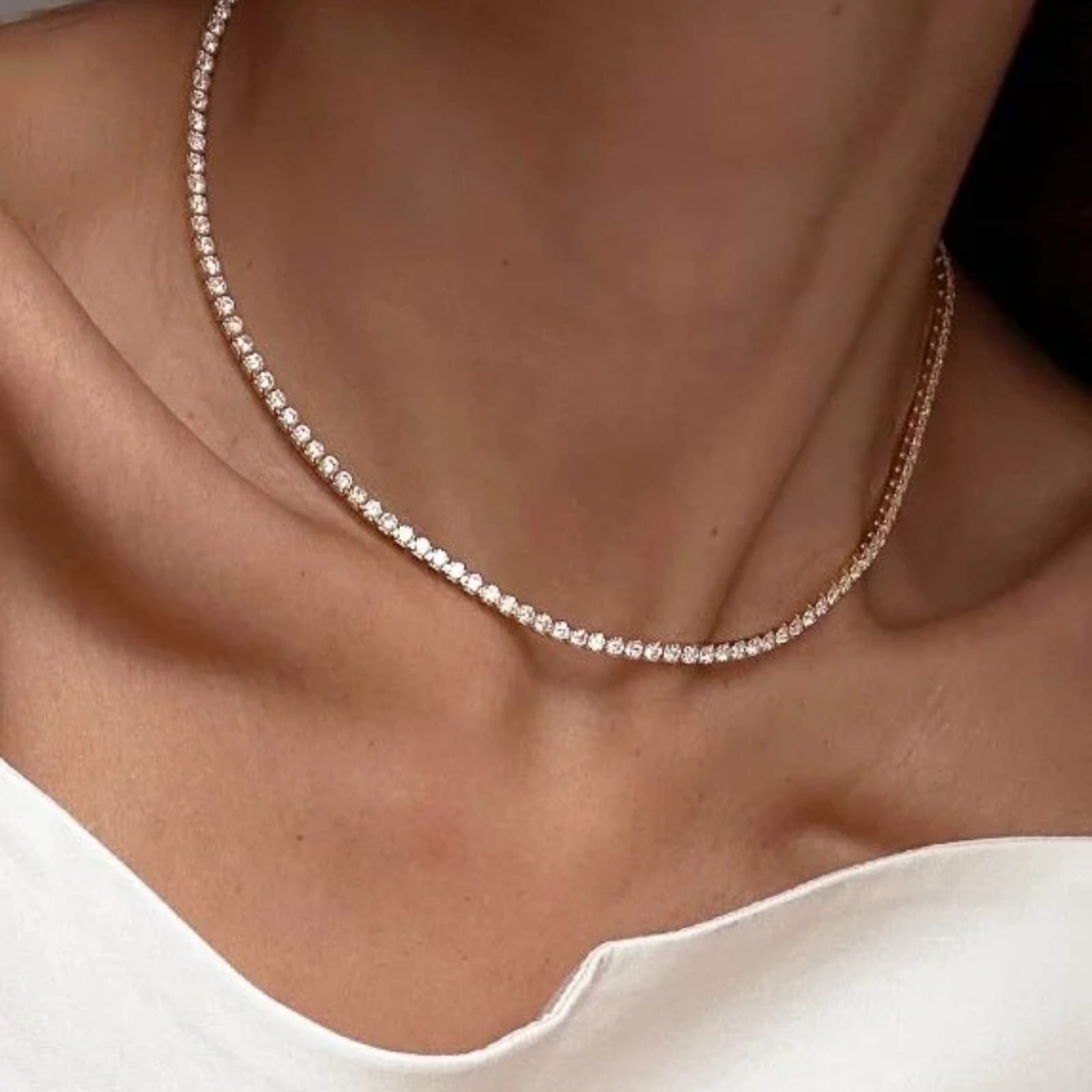 Crystal Tennis Necklace - Image 2