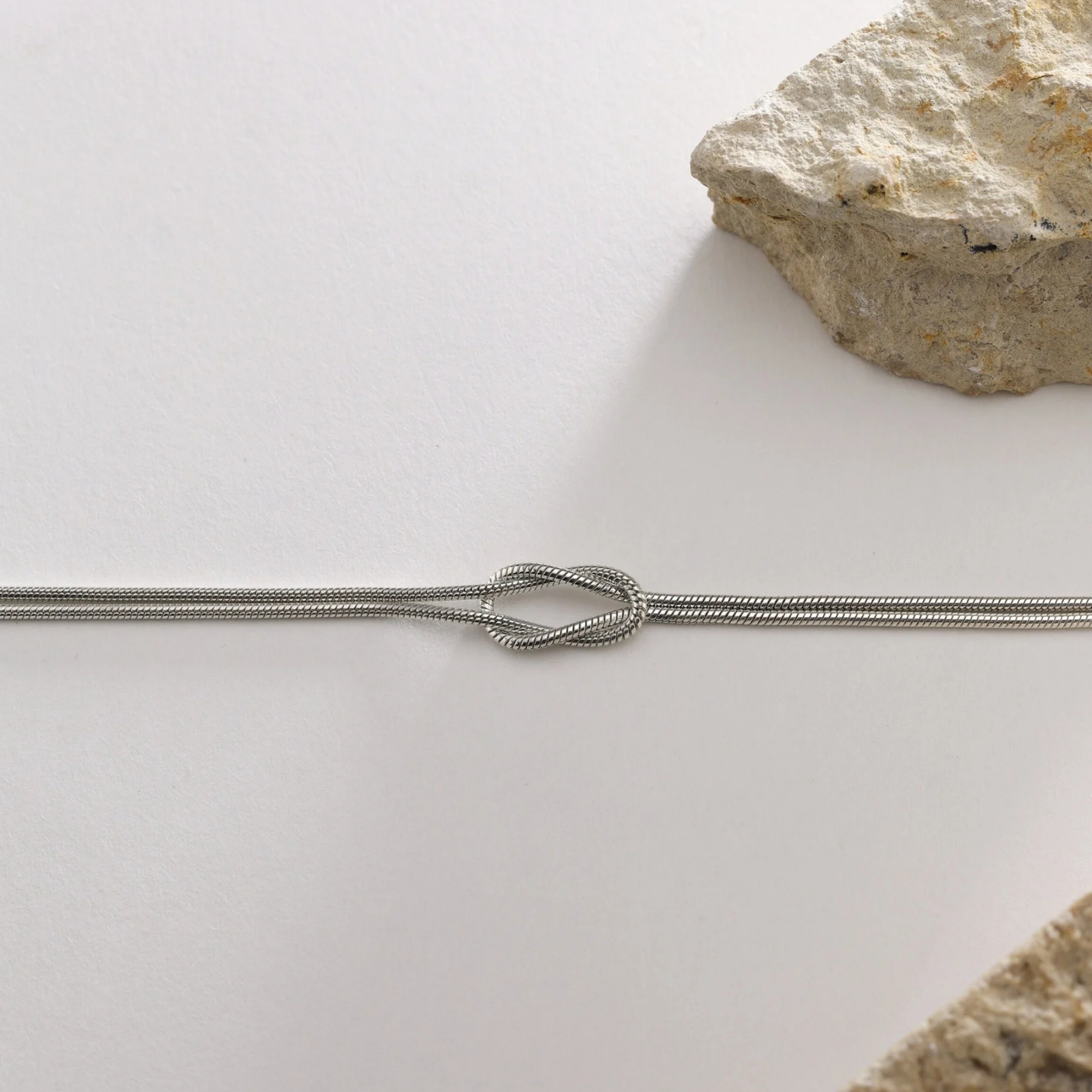 Eternal Loop Silver Bracelet - Image 2