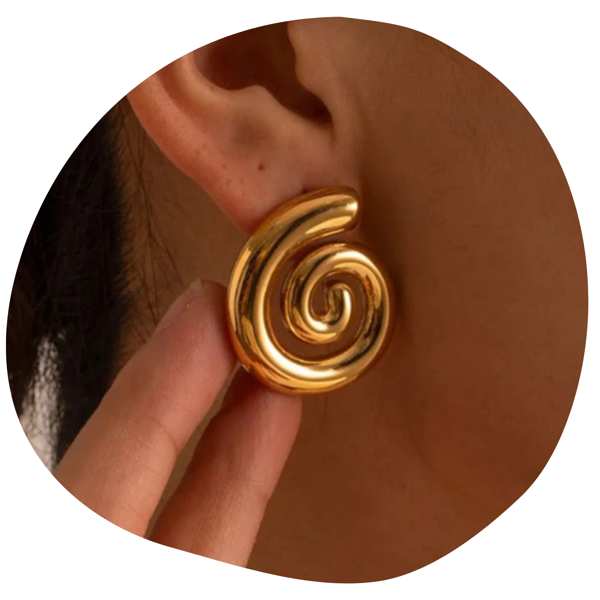Aurea Spiral Studs