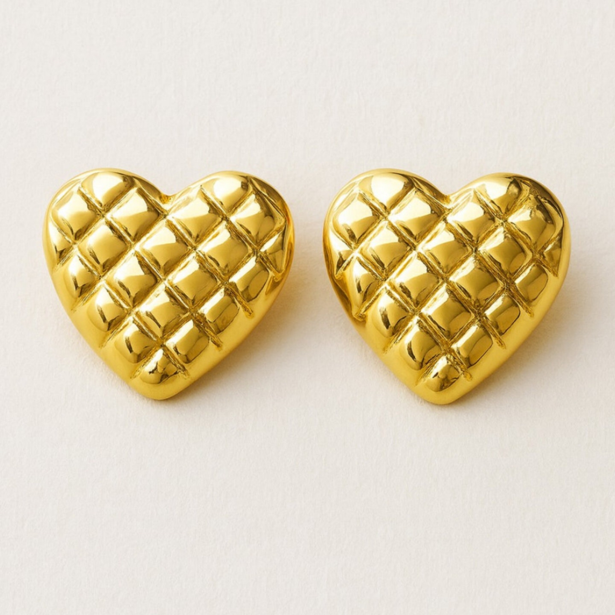 Cushion Heart Studs - Image 2