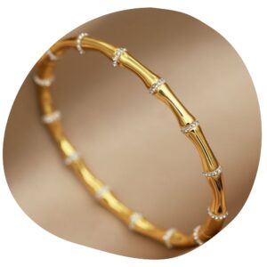Bamboo Grace Gold Bracelet