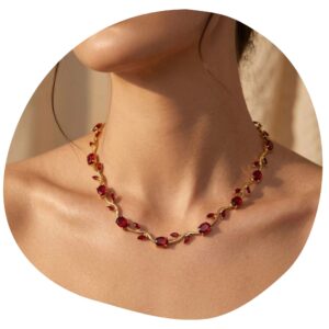 Aurelia Ruby Vine Necklace