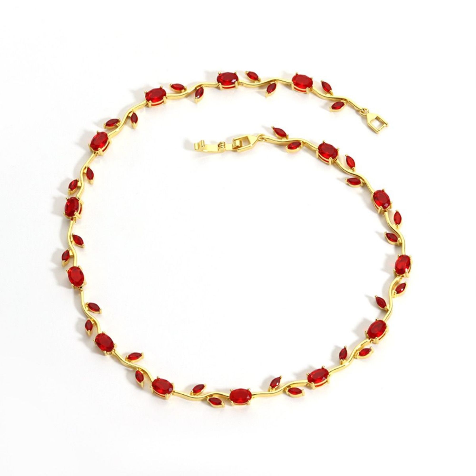 Aurelia Ruby Vine Necklace - Image 3