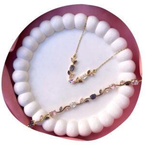 Amethyst Blossom Vine Set