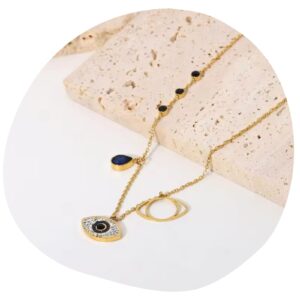 Celestial Evil Eye Charm Necklace