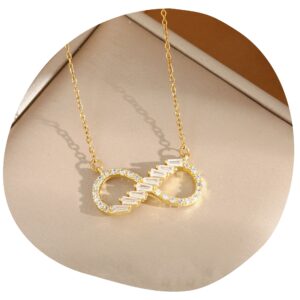 Infinity Sparkle Pendant Necklace