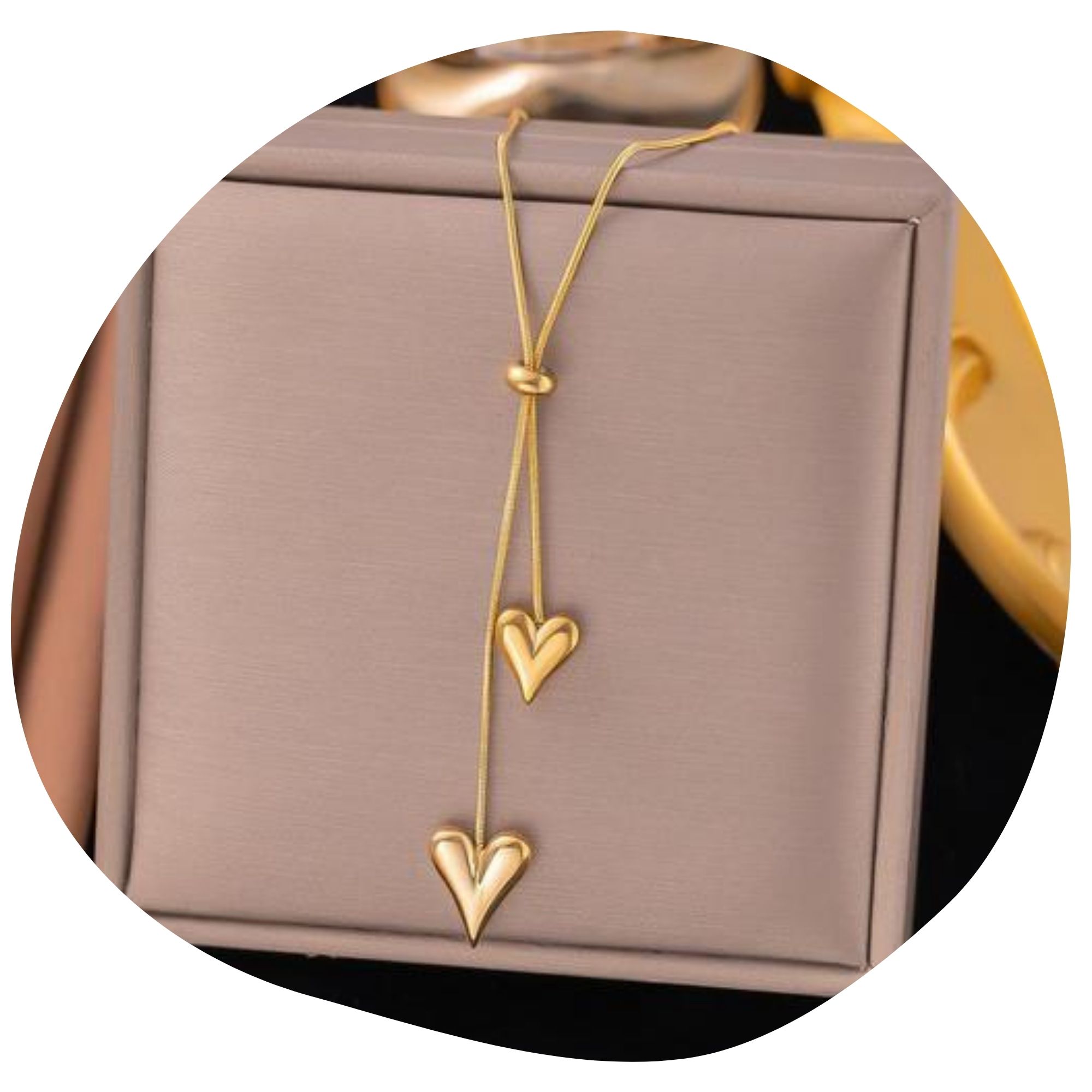 Bella Heart Lariat Necklace