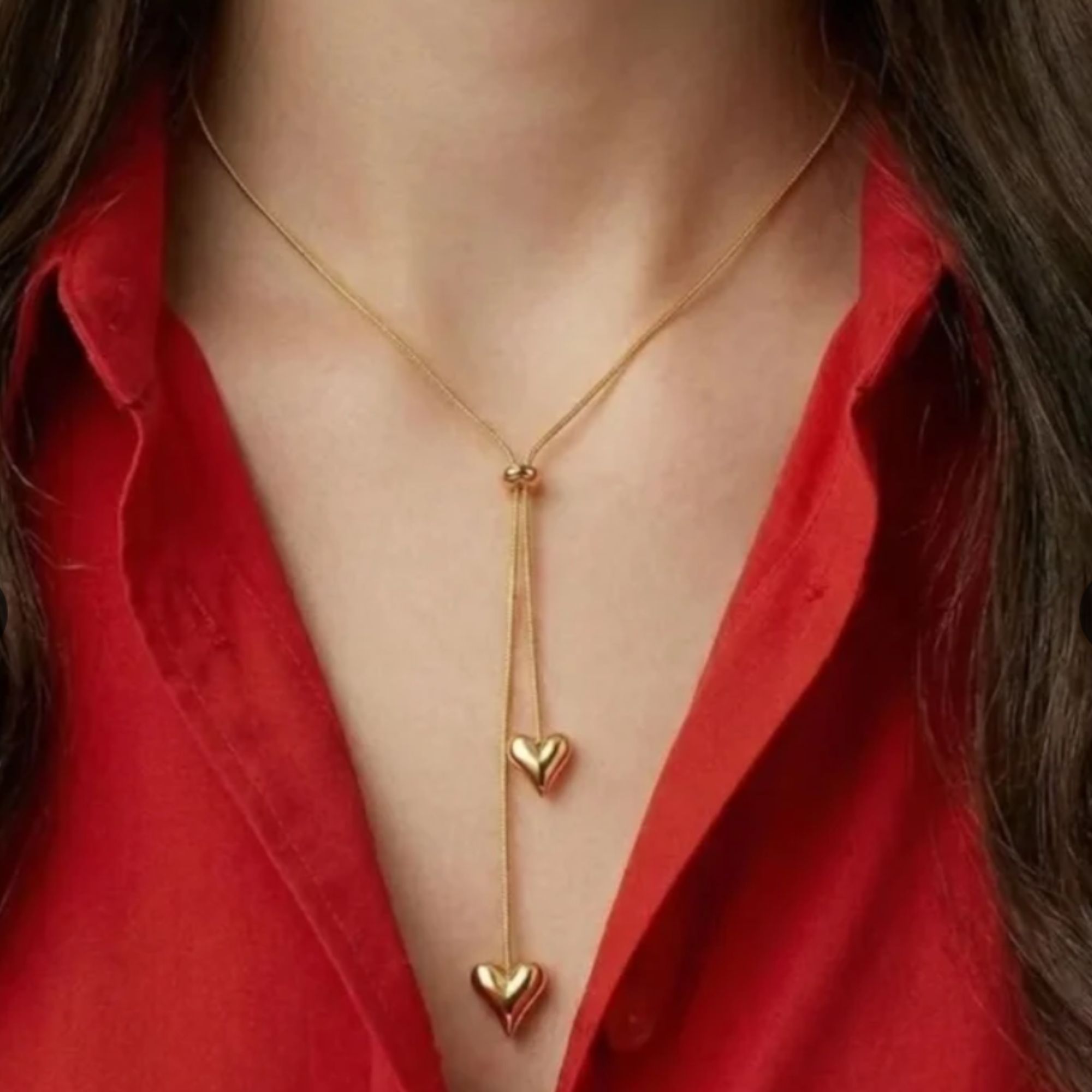 Bella Heart Lariat Necklace - Image 3