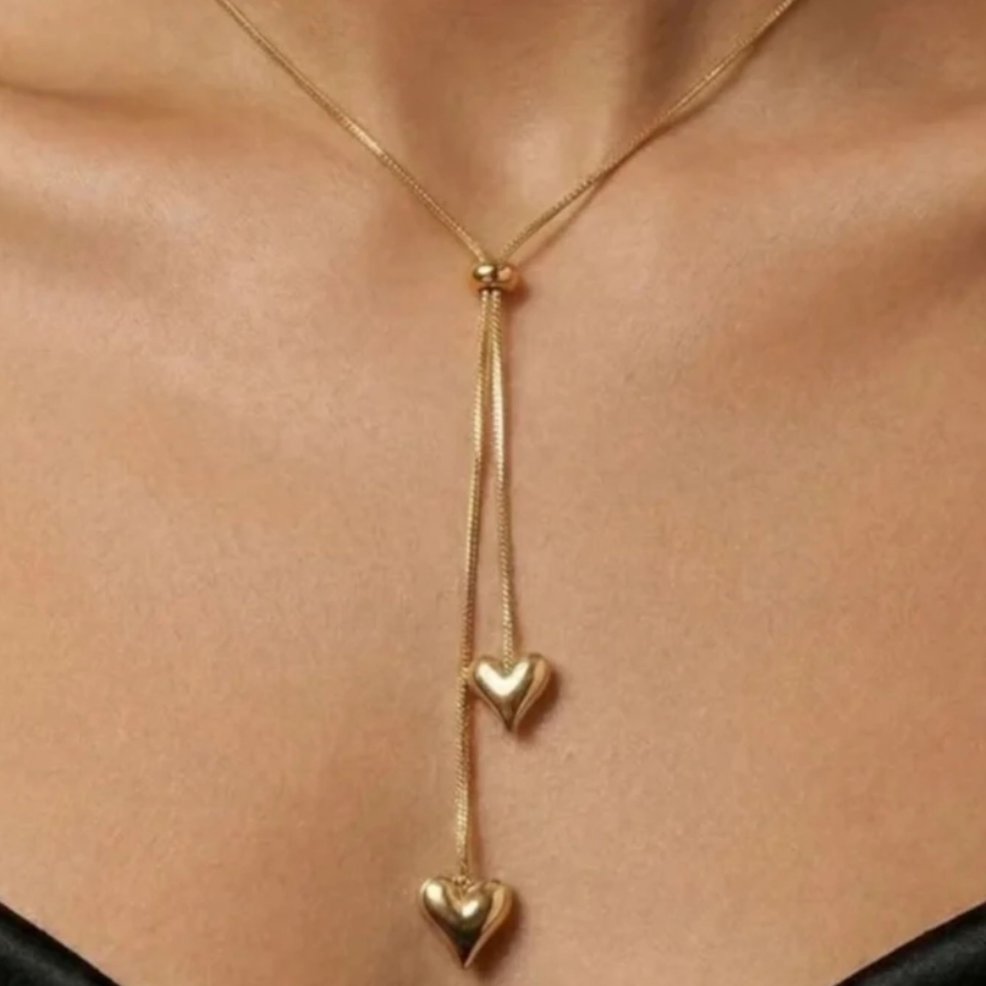 Bella Heart Lariat Necklace - Image 2