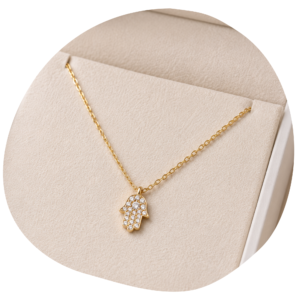 Hamsa Crystal Necklace