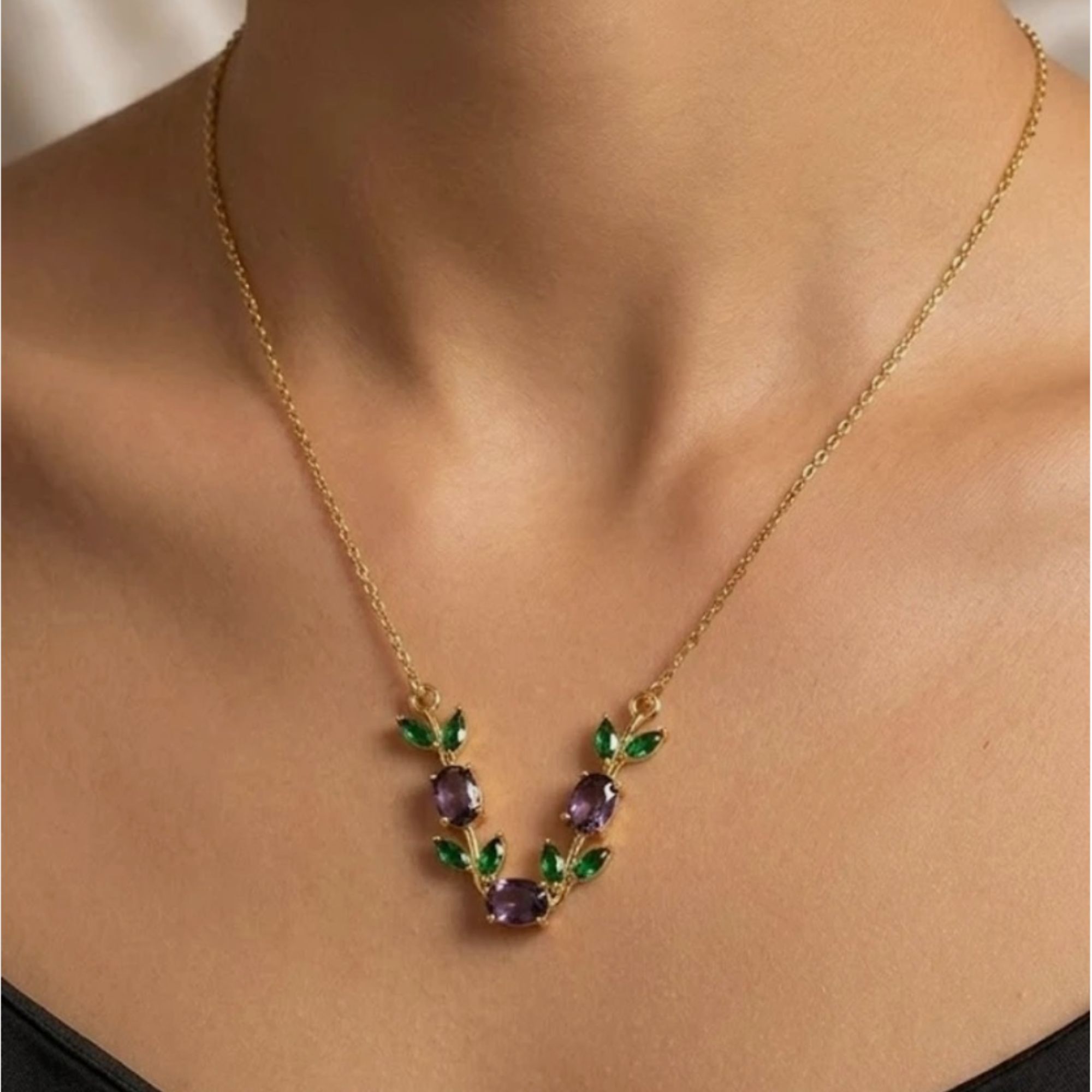 Amethyst Bloom Necklace - Image 3