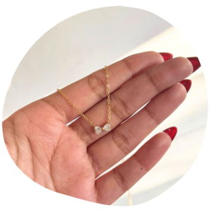 Bow Accent Gold Necklace