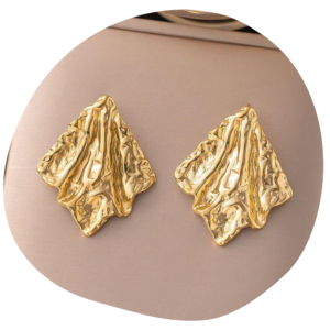 Abstract Crinkle Earrings