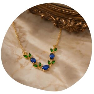 Bella Azure Bloom Necklace