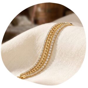 Cuban Luxe Crystal Bracelet